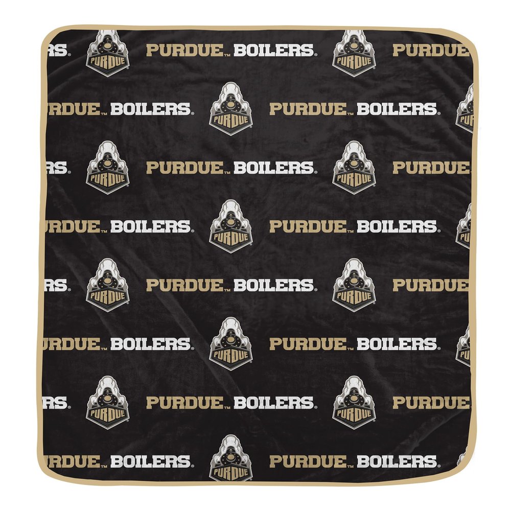 NCAA Purdue Boilermakers Repeat Logo Wordmark Ultra Soft Blanket