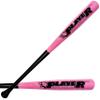 30" -C243- Cupped Barrel Pro Maple Wooden Baseball bat/Barrel Dia: 2.25" / Weight: 27 Oz/Baseball Bat for Youth & Adult Players for Leagues in Black Handle & Pink Barrel by Player Sports Goods LLC view 1