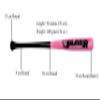 30" -C243- Cupped Barrel Pro Maple Wooden Baseball bat/Barrel Dia: 2.25" / Weight: 27 Oz/Baseball Bat for Youth & Adult Players for Leagues in Black Handle & Pink Barrel by Player Sports Goods LLC view 3