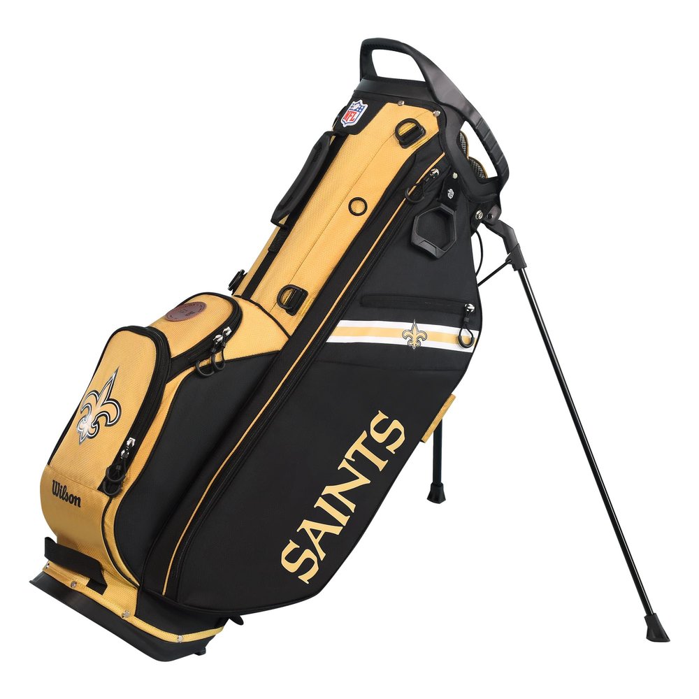 Wilson NFL Golf Bag - Stand, New Orleans Saints