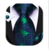 Barry.Wang Christmas Ties for Men Necktie Festival Tie Sets Xmas Tree Snowflakes Handkerchief Cufflinks Party Holiday view 1