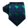 Barry.Wang Christmas Ties for Men Necktie Festival Tie Sets Xmas Tree Snowflakes Handkerchief Cufflinks Party Holiday view 3