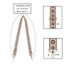 LVYOUME Purse Strap Brushed Brass Hardware 2" Wide Replacement Crossbody Straps Adjustable Shoulder Strap Extra Long Bag Strap for Crossbody Handbags view 2