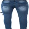Maiyifu-GJ Men's Ripped Distressed Biker Jeans Slim Fit Stretch Hip Hop Denim Pants Fashion Tapered Leg Zipper Jeans Pants (Blue,Small) view 3