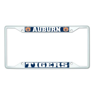 FANMATS 43522 Auburn University Tigers License Plate Frame - White  Easy Installation on Truck, SUV, Car - Ideal Gift for Die Hard NCAA Fan