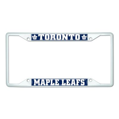 FANMATS 43970 NHL - Toronto Maple Leafs License Plate Frame - White  Easy Installation on Truck, SUV, Car - Ideal Gift for Die Hard NHL Fan