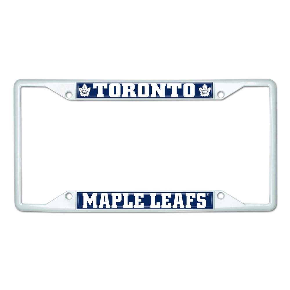 FANMATS 43970 NHL - Toronto Maple Leafs License Plate Frame - White  Easy Installation on Truck, SUV, Car - Ideal Gift for Die Hard NHL Fan