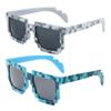 kilofly 2pc 8-Bit Pixel UV Protect Gamer Sunglasses Adult Kids Party Favors