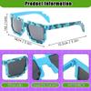 kilofly 2pc 8-Bit Pixel UV Protect Gamer Sunglasses Adult Kids Party Favors view 2