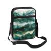 TODIYADDU Pine Tree Sling Bag for Women Crossbody Purse Forest Landscape Mountain Messenger Bag Small Shoulder Bag Mini Phone Pouch Purse with Adjustable Strap and Zip Pocket Portable Chest Bag view 1