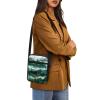 TODIYADDU Pine Tree Sling Bag for Women Crossbody Purse Forest Landscape Mountain Messenger Bag Small Shoulder Bag Mini Phone Pouch Purse with Adjustable Strap and Zip Pocket Portable Chest Bag view 4