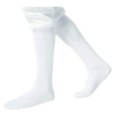 HIXEL Thickened Fencing Socks Fencing Socks for Epee Sabre Foil Cotton Wear-Resistant Professional Fencing Accessories(Large), White