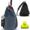 Ytonet Tennis Bag, Tennis Sling Backpack Crossbody Water Resistant for Men Women, Compatible for Pickleball Badminton Rackets view 1