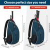 Ytonet Tennis Bag, Tennis Sling Backpack Crossbody Water Resistant for Men Women, Compatible for Pickleball Badminton Rackets view 2