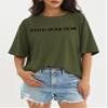 GERLEN Faith Over Fear Tee Shirt Women Christian Religious Sayings Tshirts Short Sleeve Tee Tops Green view 2
