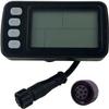 NULKOMMA C300 C302 Electric Bicycle LCD Display Meter Ebike Display Screen 36V 48V Electric Bike Computer Waterproof E-Bike LCD Display Meter Conversion Accessories Plug (8 pins Female Plug) view 1