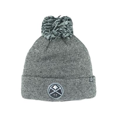 Denver Nuggets NBA Officially Licensed Beanie Pom Nimbus Grayscale