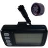 NULKOMMA C300 C302 Electric Bicycle LCD Display Meter Ebike Display Screen 36V 48V Electric Bike Computer Waterproof E-Bike LCD Display Meter Conversion Accessories Plug (5 pins Female Plug) view 1