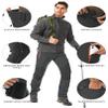 yanpipe Men's Hiking Tactical Pants Lightweight Snow Ski Outdoor Waterproof Softshell Windproof Winter Fleece Lined Cargo (Grey,34) view 3