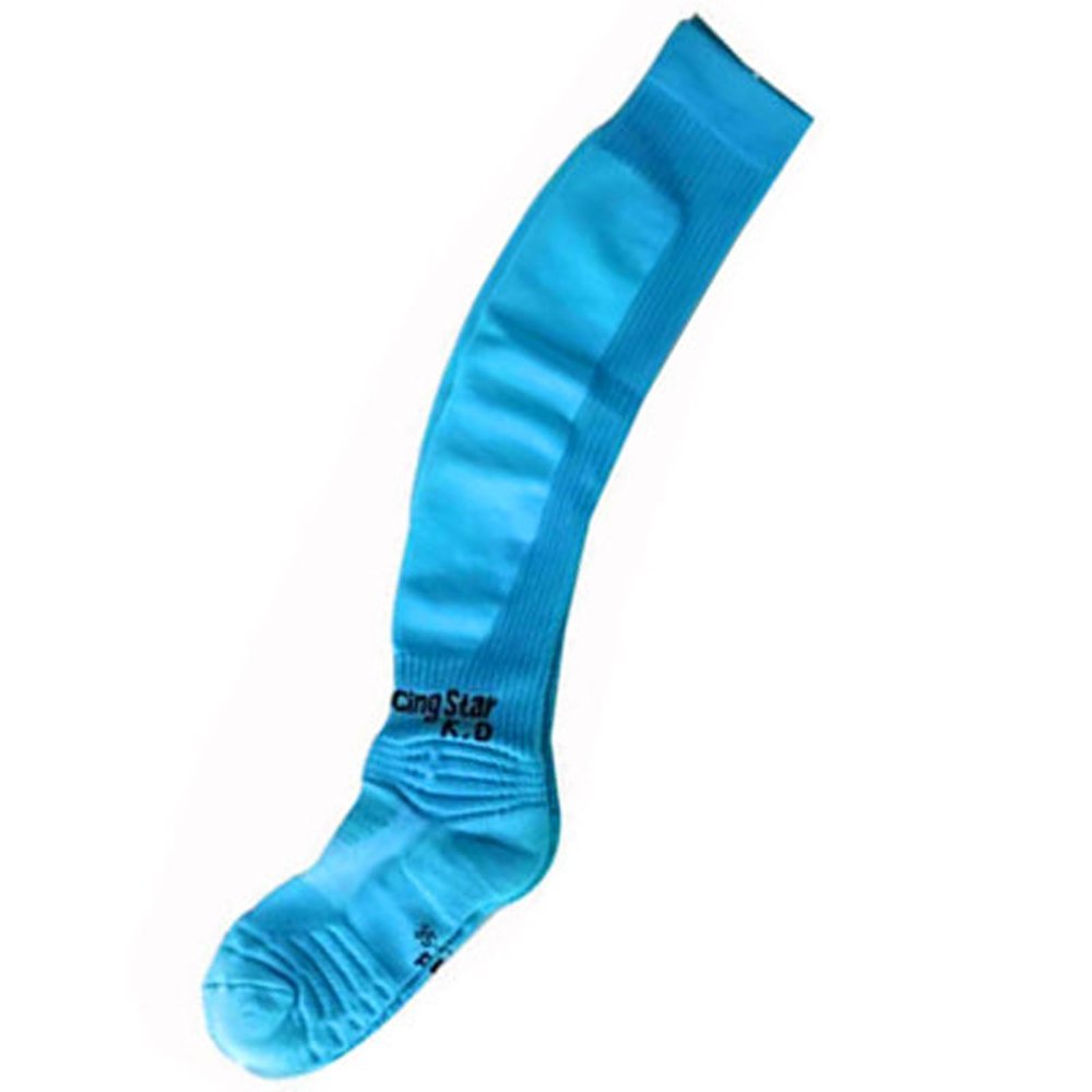 HIXEL Professional Fencing Protective Stockings Fencing Socks for Epee Sabre and Foil High Long Sports Socks(Light Blue,Medium)