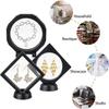 3D Floating Display Case, Transparent Film Jewely Storage Box, Black Challenge Coin Display Holder Stand for Antique Challenge Coins Medals Jewelry Shells Gems Minerals Rocks Specimen Pins (18Pcs) view 2