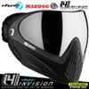 Maddog Dye I4 PRO Thermal Dual-Pane Anti-Fog Lens Paintball Airsoft Mask Goggle System Combo with Microfiber Storage Bag | High Performance Safety Certified Protection - Shadow (Black/Grey) view 2