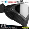 Maddog Dye I4 PRO Thermal Dual-Pane Anti-Fog Lens Paintball Airsoft Mask Goggle System Combo with Microfiber Storage Bag | High Performance Safety Certified Protection - Shadow (Black/Grey) view 3