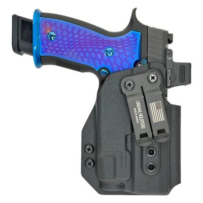 IWB Compatible with Sig P320/ M18 with TLR-7 Holster - Optic Ready - Inside The Waistband Concealed Carry - Adjustable Cant and Retention Kydex Holster - Made in The USA (Black, Right Hand)