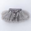 NineFit Basics Infant Newborn Baby Girls Soft Tutu Skirt Shorts Solid Bowknot Party Carnival Mesh Tulle Tutu (Grey, 12-24 Months) view 2