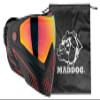 Maddog Dye i5 Thermal Dual-Pane Anti-Fog Lens Paintball Airsoft Mask Goggle System Combo with Microfiber Storage Bag | High Performance Safety Certified Protection - Fire 2.0 - Black/Red view 1
