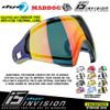 Maddog Dye i5 Thermal Dual-Pane Anti-Fog Lens Paintball Airsoft Mask Goggle System Combo with Microfiber Storage Bag | High Performance Safety Certified Protection - Fire 2.0 - Black/Red view 3