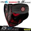 Maddog Dye i5 Thermal Dual-Pane Anti-Fog Lens Paintball Airsoft Mask Goggle System Combo with Microfiber Storage Bag | High Performance Safety Certified Protection - Fire 2.0 - Black/Red view 4
