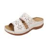Women's Sandals Outdoor Womens Wedge Sandals Dressy Sandal Rubber Sole Comfortable Walking Casual Slip on Summer Shoes(White10) view 1