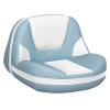 ERGOSEAT Lean Pro Casting Fishing Boat Seat High Back Bass Boat Seat, White/Sky Blue view 1