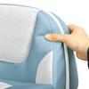 ERGOSEAT Lean Pro Casting Fishing Boat Seat High Back Bass Boat Seat, White/Sky Blue view 3