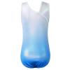 BAOHULU Gymnastics Leotard for Girls Kids Sparkle One Piece Practice Dance Outfit 5-16 Years B371_WhiteBlue_6A view 2