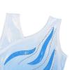 BAOHULU Gymnastics Leotard for Girls Kids Sparkle One Piece Practice Dance Outfit 5-16 Years B371_WhiteBlue_6A view 3