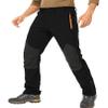 yanpipe Men's Hiking Tactical Pants Lightweight Snow Ski Outdoor Waterproof Softshell Windproof Winter Fleece Lined Cargo (Black, 38) view 1