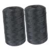 Angoily 2rolls Multi-use Nylon Twine for Fishing Net Repairs Fishing Line for Binding Packing and Tent Ropes and Wear-Resistant Strand Nylon Material