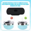 Replacement Slider Compatible with Yeti Rambler 20/30oz BPA-Free Straw Lid Attachment Rubber Straw Cover Accessories For YETI Rambler 20oz 30oz Travel Mug with Stronghold Lid (Black) view 3