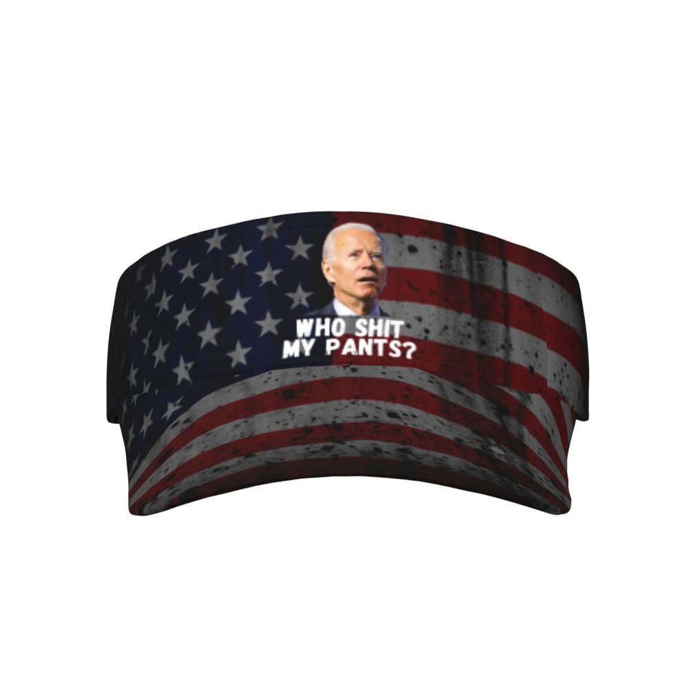 Who Shit My Pants Visor Cap Sports Empty Top Hats Adjustable Sun Tennis Caps for Men Women19 Black