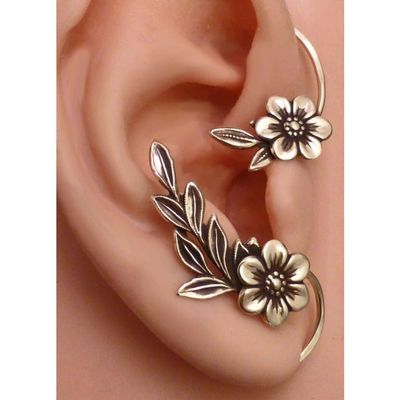 Boho Earrings Clip-On Earrings, Statement Earrings,Plant Floral Pendant EarringsDangle Ethnic Earrings for Women s, Handmade Bohemian Trendy Boho Vintage Jewelry