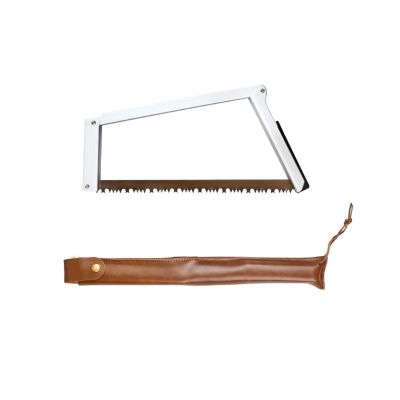 Folding Handsaw, High Manganese Steel + Aluminum Alloy + Nylon, Multifunctional Rectangular Saw for Outdoor Camping Woodworking (silver)