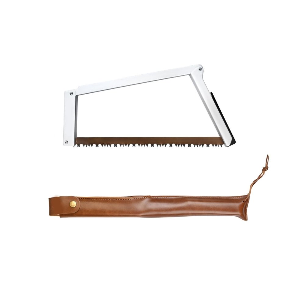 Folding Handsaw, High Manganese Steel + Aluminum Alloy + Nylon, Multifunctional Rectangular Saw for Outdoor Camping Woodworking (silver)