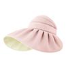 Bestgift Sun hat Women Visor Hats UV Vinyl Full Shade Sun hat Pink one Size view 1