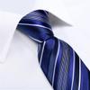 Wvapzxx Business Formal Striped Ties For Men Wedding Party Accessories Necktie Set Pocket Square Cufflinks Gift view 3
