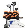 Craftsman Golf Orange Headcover 11pcs/Set Neoprene Iron Headcover+ Red Blade Putter Head Cover view 3