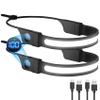Aikertec Headlamp Rechargeable 2PCS, 260 Wide Beam Head Lamp, 3Mode, LCD Digital Display, LED Rechargeable Headlamps for Adults, Outdoor Camping Headlamps for Running Hiking view 1