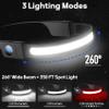 Aikertec Headlamp Rechargeable 2PCS, 260 Wide Beam Head Lamp, 3Mode, LCD Digital Display, LED Rechargeable Headlamps for Adults, Outdoor Camping Headlamps for Running Hiking view 2