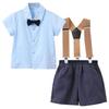 Rumyve Baby Boys Summer Gentleman Two Piece, Toddler Boys Wedding Dress Set for Graduation, Wedding view 1